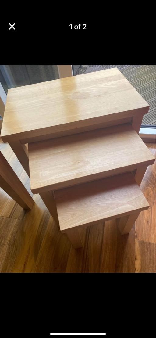 Buy & Sell Church Gresley South Derbyshire - Photos for 3 NESTOF TABLES