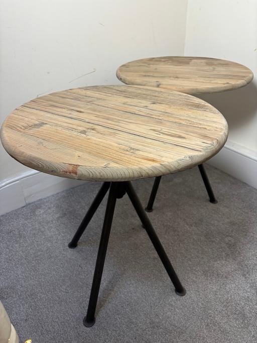 Buy & Sell Tufnell Park North London - Photos for Swoon ‘Ted’ Side Tables x2 in Reclaimed Pine