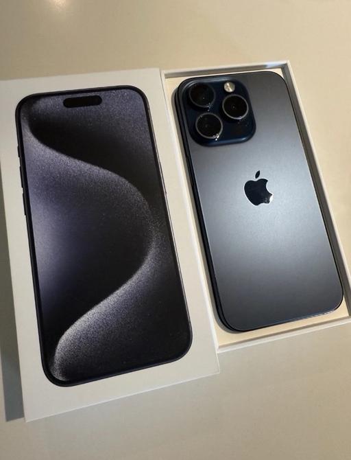 Buy & Sell West Midlands Dudley - Photos for Boxed iPhone 15 Pro 128gb blue unlocked