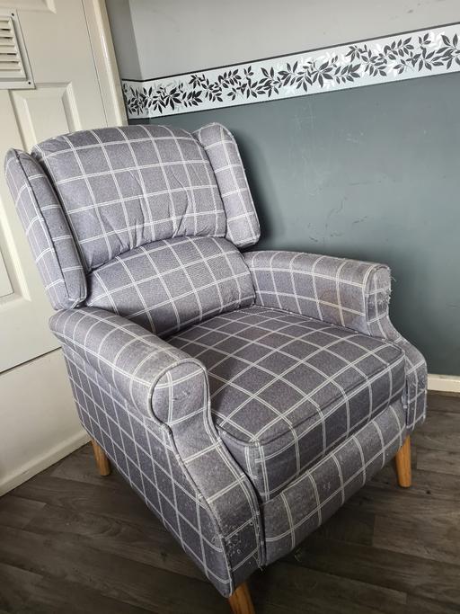 Buy & Sell Bloxwich Walsall - Photos for Chair fabric grey reclines