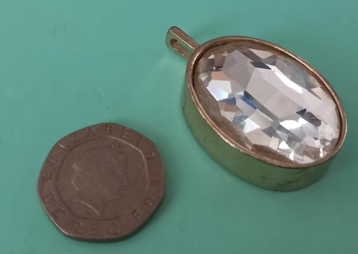 Buy & Sell Thatto Heath Saint Helens - Photos for Heavy gold plated faceted crystal pendant