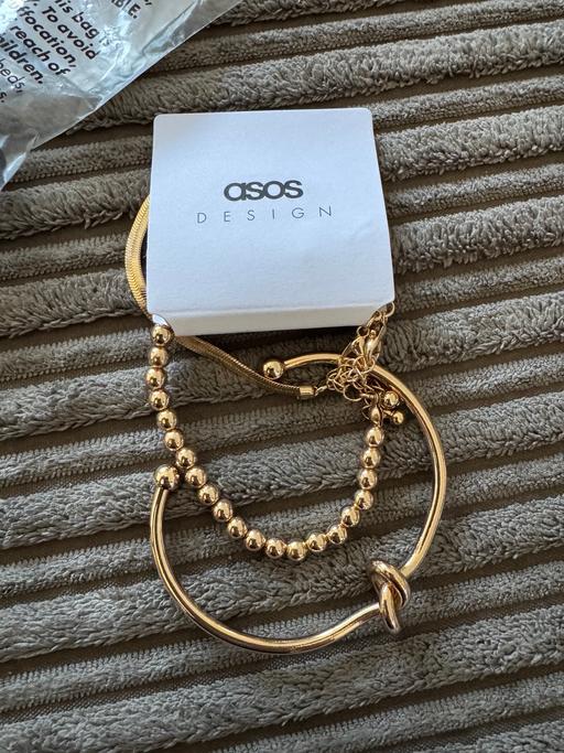 Buy & Sell Whiston Rotherham - Photos for Asos Design 3 bracelets knot & ball detail