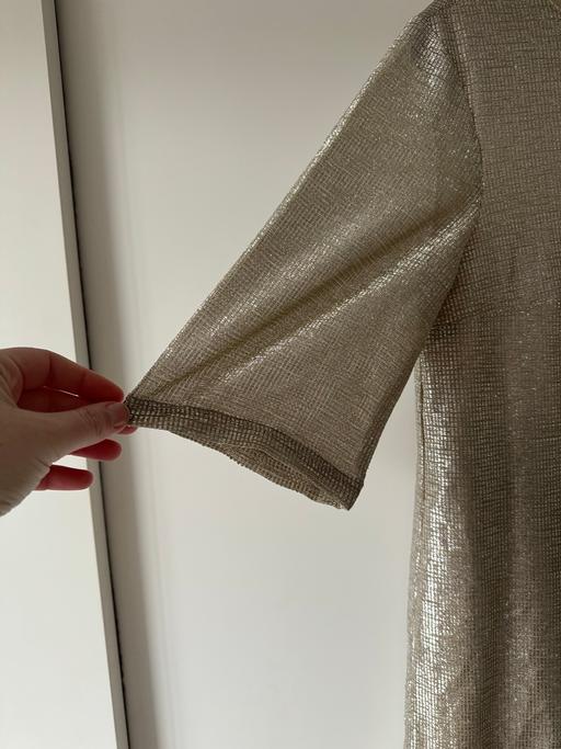 Buy & Sell Whiston Rotherham - Photos for River Island gold tshirt tunic UK12