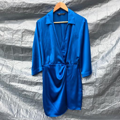 Buy & Sell Amblecote Dudley - Photos for ZARA Blue Wrap Mini Dress Size L - 12
