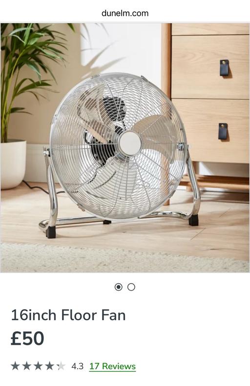 Buy & Sell East London Emerson Park - East London - Photos for Floor Fan Chrome 16” brand new in box!