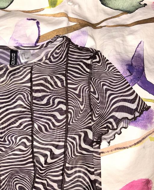 Buy & Sell Abington West Northamptonshire - Photos for Zebra Print Mesh Crop Top