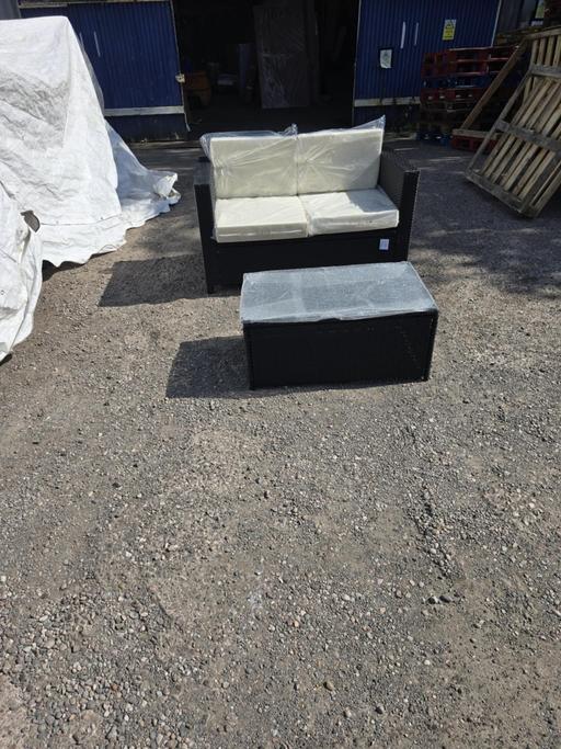 Buy & Sell Hurst Green Dudley - Photos for Outsunny 2 Seater Black Rattan Padded Garden