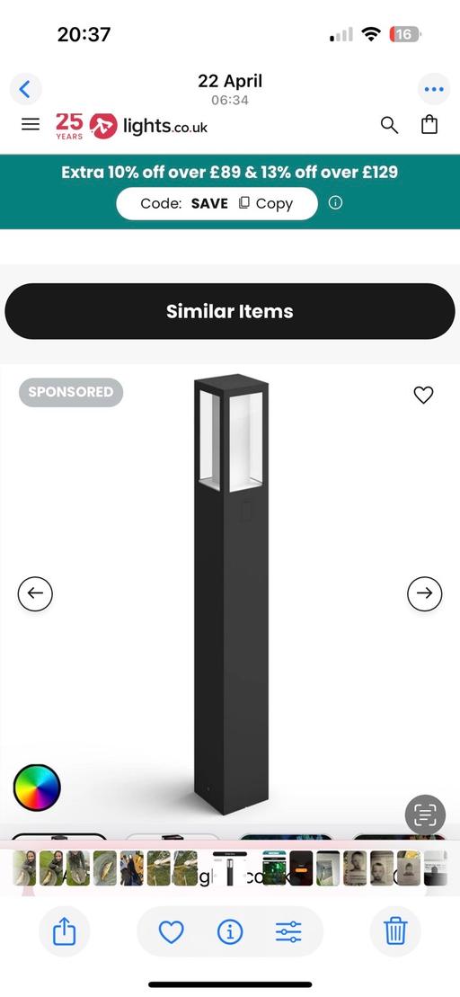 Buy & Sell Leicestershire Charnwood - Photos for Philips hue led bollard outdoor bollard li