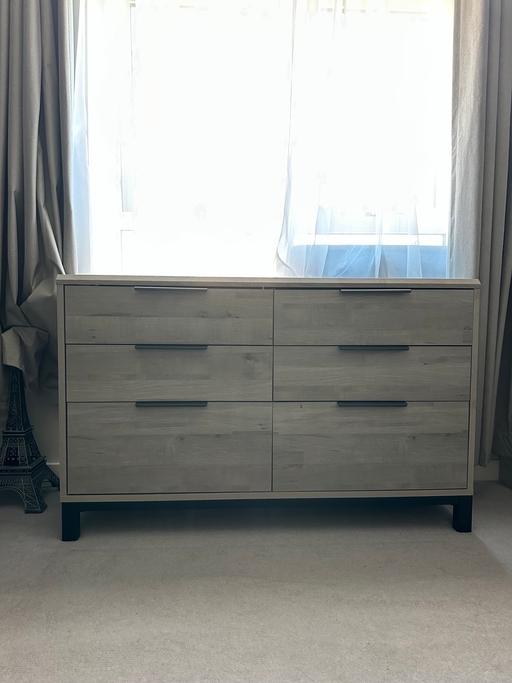 Buy & Sell Ashford Spelthorne - Photos for BRONX 6 Drawer Dresser - Grey Oak Effect
