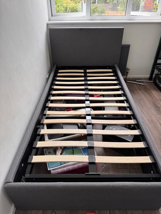 Buy & Sell Wilnecote Tamworth - Photos for Grey single ottoman storage bed