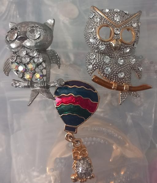Buy & Sell Thatto Heath Saint Helens - Photos for Costume jewellery owl brooches