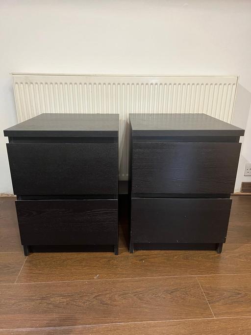 Buy & Sell Willesden North West London - Photos for 2 bedside tables Malm Ikea