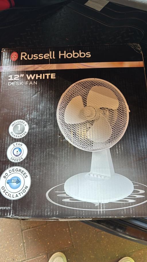 Buy & Sell East London Emerson Park - East London - Photos for 12” Desk Fan, Russell Hobbs Brand New in Box