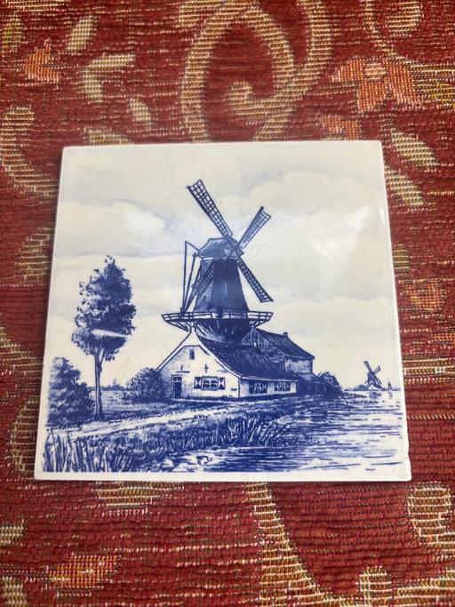 Buy & Sell Kidbrooke South East London - Photos for Vintage blue delft blauw ceramic tile windmil
