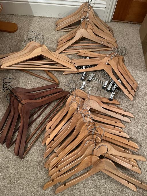 Buy & Sell Hall Green Birmingham - Photos for 52 x Wooden Hangers