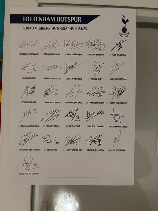 Buy & Sell Islington North London - Photos for Tottenham Hotspur signed football pennant
