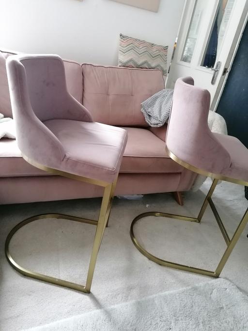 Buy & Sell Smethwick Sandwell - Photos for danetti pink velvet bar stools rrp £400