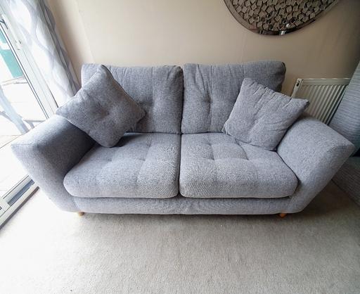 Buy & Sell Walsall Town Centre Walsall - Photos for NEW 2 Seater Grey Sofa Oak Furniture Land