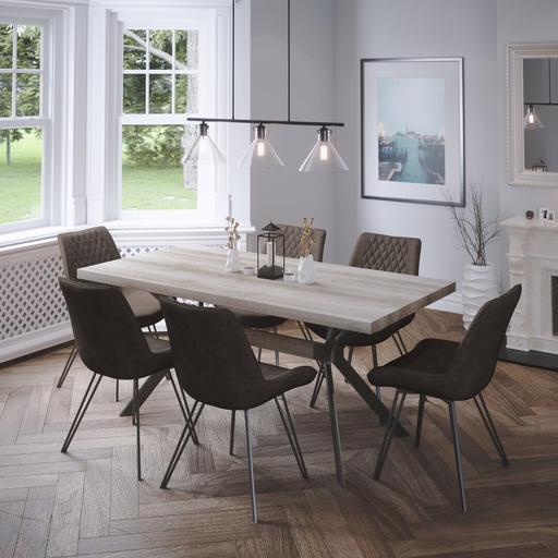Buy & Sell Cheshire East Stanley Green Trading Estate - Cheshire East - Photos for ✨ Modern Dining Table & 6 Quilted Chairs Set