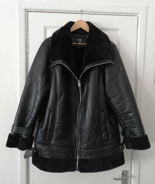 Buy & Sell West Derby Liverpool - Photos for River island ladies size 18 black coat