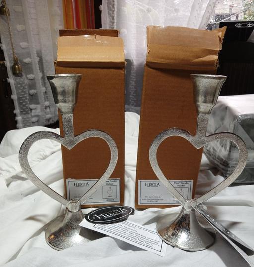 Buy & Sell Thornaby Stockton-on-Tees - Photos for Pair of heart shaped candle holders
