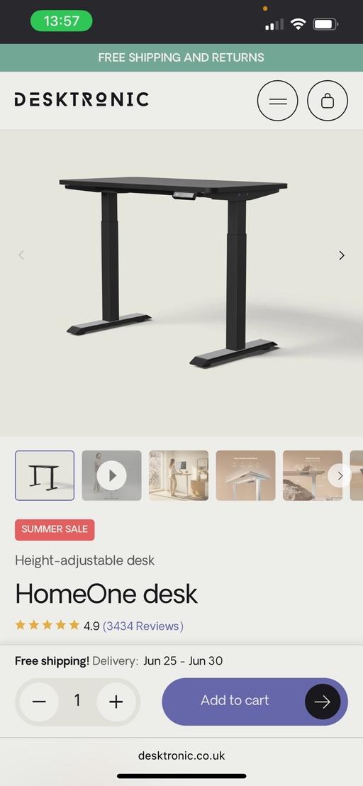 Buy & Sell Merseyside Knowsley - Photos for Electronic standing desk