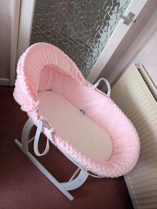 Buy & Sell Kingshurst Solihull - Photos for Clair De Lune -Wicker Moses Basket with Stand
