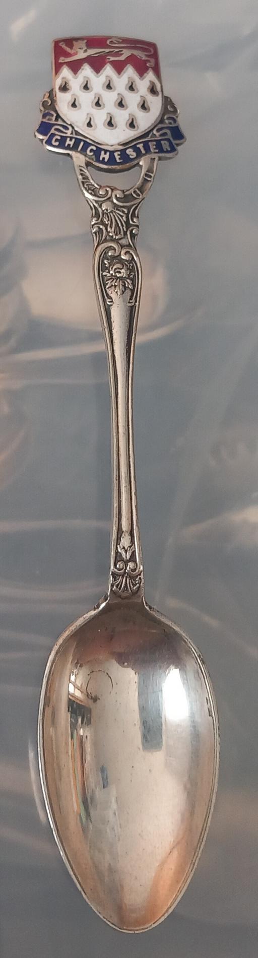 Buy & Sell Thatto Heath Saint Helens - Photos for Vintage enamel Chichester epns souvenir spoon