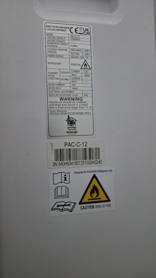 Buy & Sell East Ham East London - Photos for Excellent Condition Air Conditioner 12,000 BT