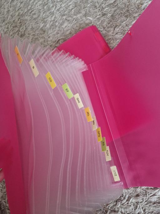 Buy & Sell Hall Green Birmingham - Photos for set of 2 pink plastic paper wallet folders