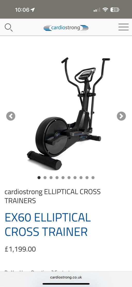 Buy & Sell Upper Gornal Dudley - Photos for EX60 ELLIPTICAL CROSS TRAINER