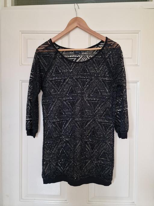 Buy & Sell Grange Park North London - Photos for ✨ Black Glitter Knit See-Through Top