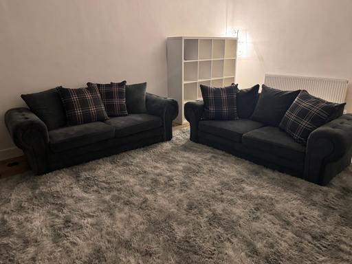 Buy & Sell Hockley Tamworth - Photos for 2x 3 seater sofas dark grey
