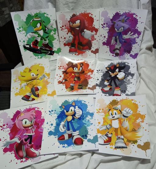 Buy & Sell Thornaby Stockton-on-Tees - Photos for Pack of 9, Sonic the hedgehog wall posters 