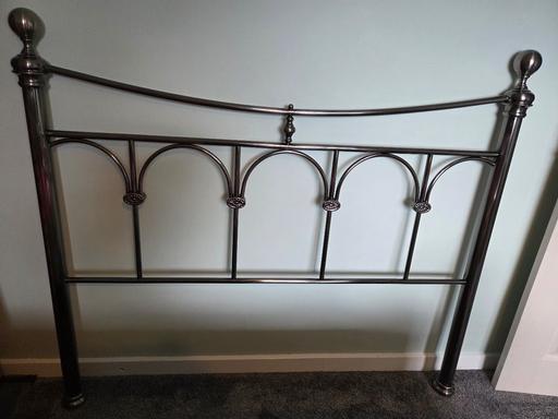 Buy & Sell Codsall South Staffordshire - Photos for Beautiful Nickel Bed Frame - Double