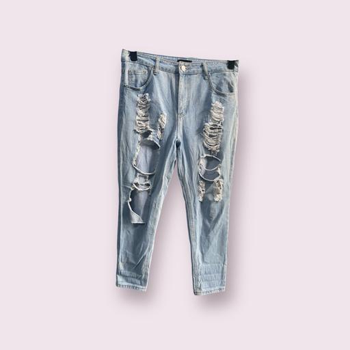 Buy & Sell White City West London - Photos for Prettylittlething blue ripped jeans UK14