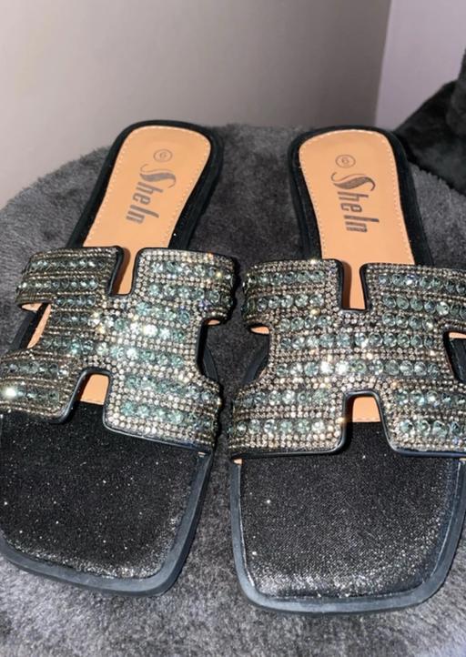 Buy & Sell South East London Nunhead - South East London - Photos for Black Diamante Slides – UK 4 | US 6