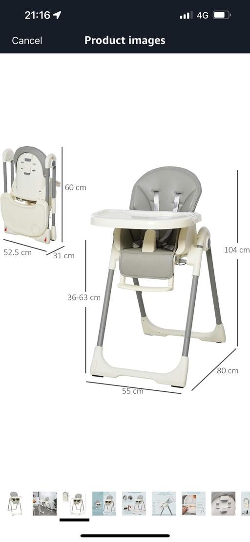 Buy & Sell East Dulwich South East London - Photos for Pink Homcom high chair