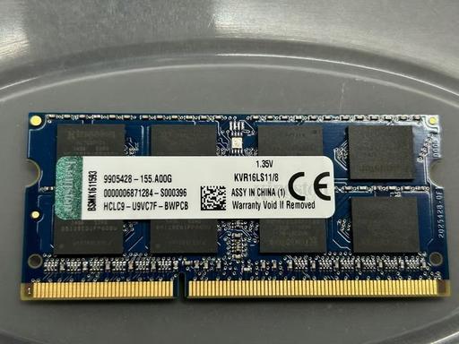 Buy & Sell South West London Wandsworth - Photos for Kingston KVR16LS11/8 DDR3L PC3L-12800 8GB RAM