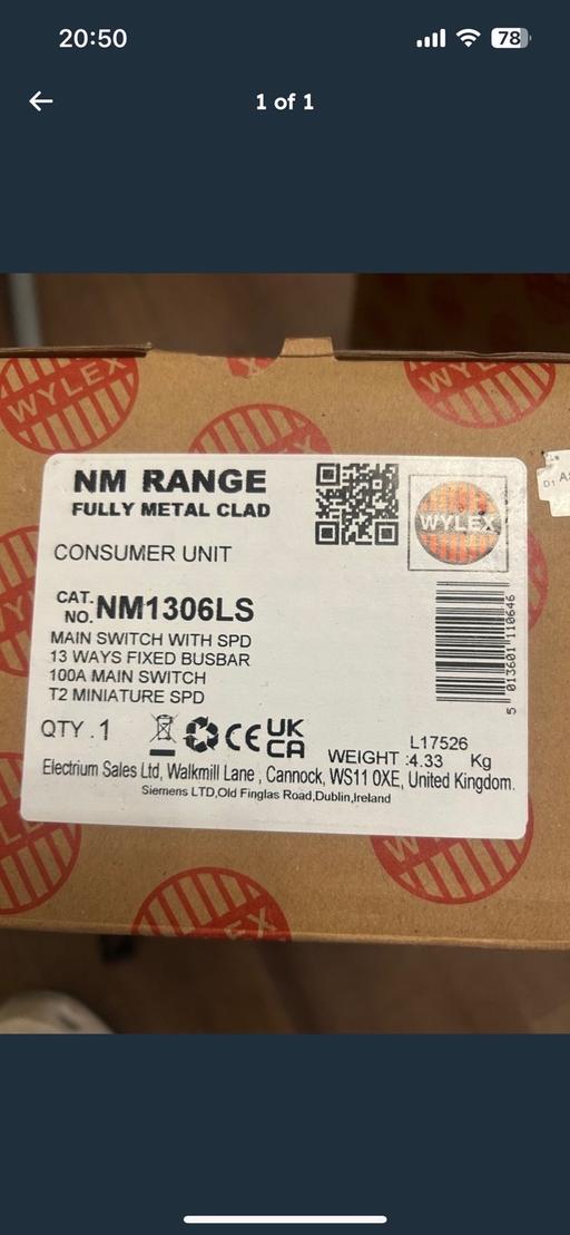 Buy & Sell Middleton Rochdale - Photos for Spd consumer unit