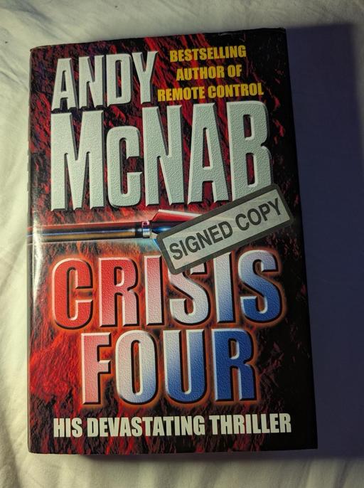 Buy & Sell Littleborough Rochdale - Photos for Signed Andy McNab Crisis Four Hardback book