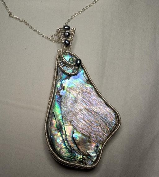 Buy & Sell Littleborough Rochdale - Photos for Necklace, Silver & Abalone shell