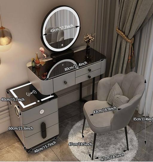 Buy & Sell Old Ford East London - Photos for Grey Vanity dressing table and stool