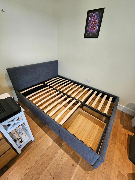 Buy & Sell Croydon Croydon - Photos for 4 Drawer Double Bed Frame - Grey