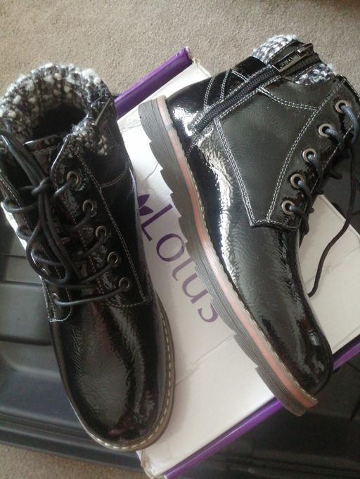 Buy & Sell West Midlands Wolverhampton - Photos for New Lotus black patent Dominique size 6