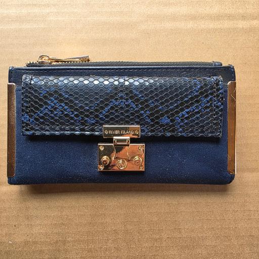 Buy & Sell West Midlands Dudley - Photos for RIVER ISLAND Navy Blue Wallet Purse