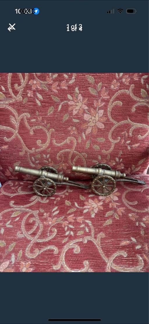 Buy & Sell Kidbrooke South East London - Photos for Pair of brass arsenal cannons 1960s 9in heavy