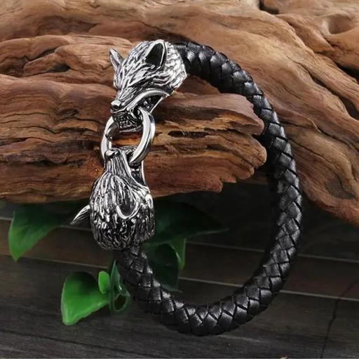 Buy & Sell Machynlleth Powys - Photos for New! Wolf Head PU Leather Rope Bracelet