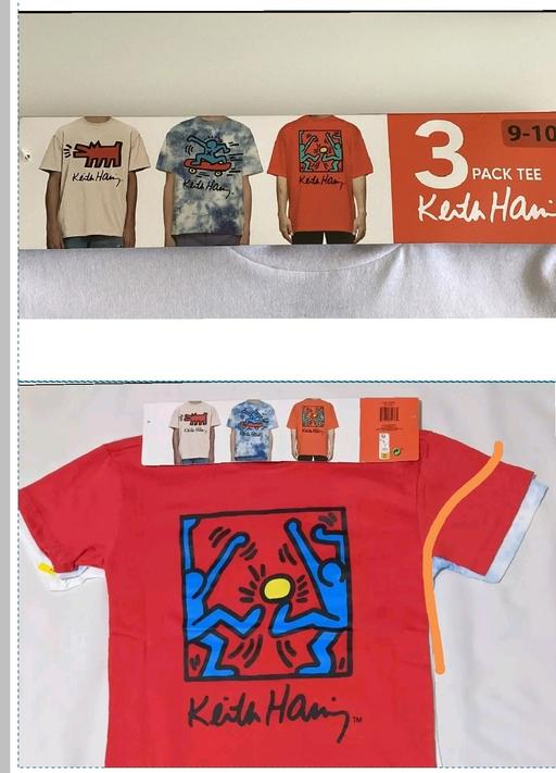 Buy & Sell Potton Central Bedfordshire - Photos for 3 Pack of Kids Keith Haring T-shirts Age 9-10