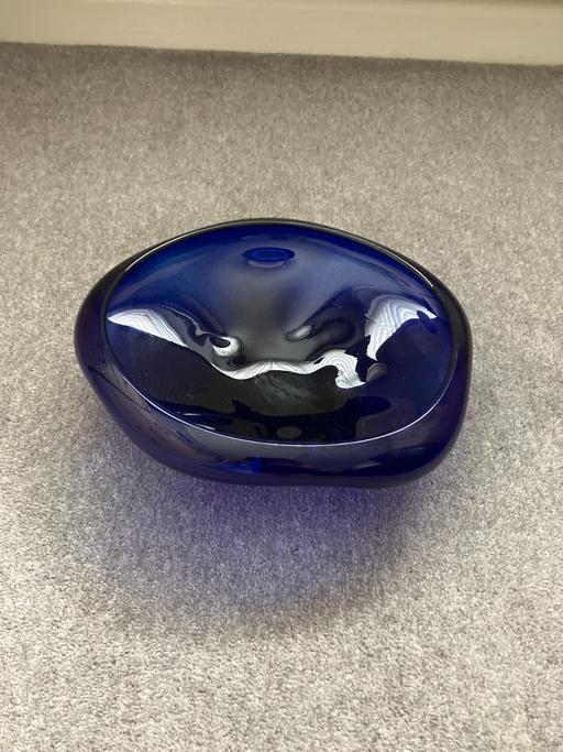 Buy & Sell Bexley High Street Bexley - Photos for Vintage cobalt blue large fruit bowl 